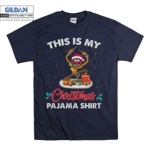 (XXX-Large, Navy) This Is My Christmas Pajama Shirt The Muppets Men Women Unisex Top T Shirt T-Shirt Tshirt