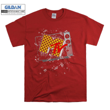 (Small, Red) MTV Poster Black Women T Shirt T-Shirt Tshirt Top