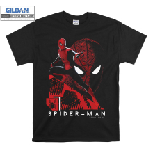 (Large, Black) Spider-Man Poster Cool Men Women Unisex Top T Shirt T-Shirt Tshirt