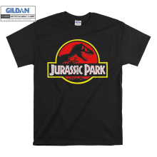 (XXX-Large, Black) Jurassic Park Logo Poster Men Women Unisex Top T Shirt T-Shirt Tshirt