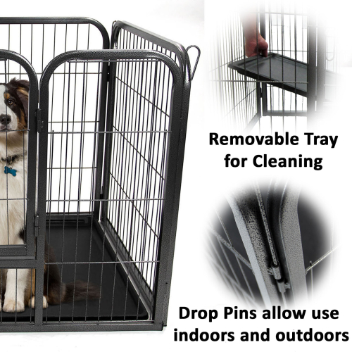 Easipet Xlarge Heavy Duty Dog Cage Pet Metal Run Folding 2