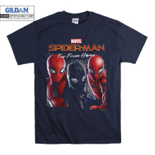 (Large, Navy) Marvel Spider-Man Far From Home Men Women Unisex Top T Shirt T-Shirt Tshirt