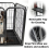Heavy Duty Dog Cage Pet Metal Run Folding Medium 4