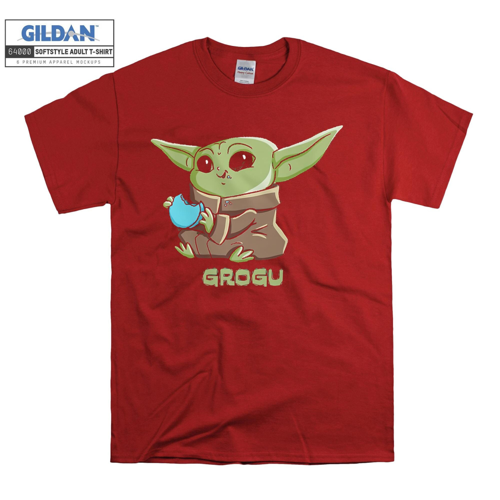 (X-Large, Red) Baby Yoda Grogu Poster Black Women T Shirt T-Shirt Tshirt Top