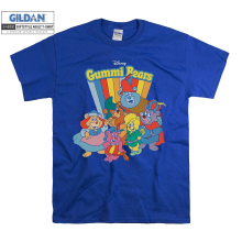 (Large, Blue) Disney Gummi Bears Characters Poster Men Women Unisex Top T Shirt T-Shirt Tshirt