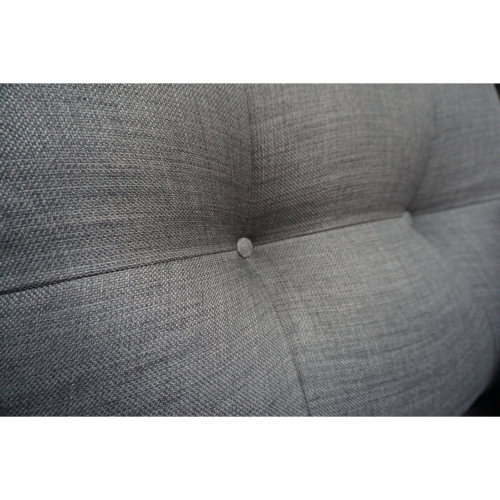 Esti Grey Linen Fabric 3 + 2 Seater Sofa Suite Fullback Set Button 1