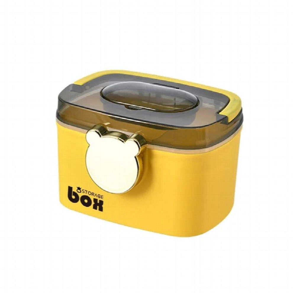 2 Layers Large Capacity Family Medicine Organizer Box Medicine Storage Container Family Emergency Kit Box Portable First Aid Kit
