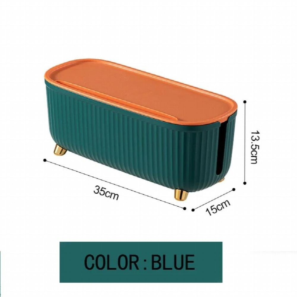 Wire Sorting Box Desktop Integrated Wire Management Device Dormitory Electricity Proof Shelf Multi-Purpose Storage Box 885667580719