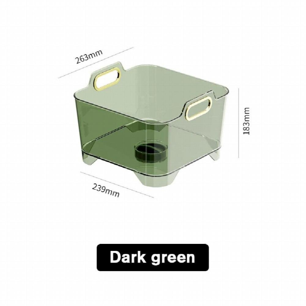 Draining Basket For Washing Vegetables Transparent Refrigerator Storage Box With Holder Washing Basket Kitchen Accessories-image-OPC-PCSFDPY-NEW