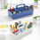 Plastic Desktop Storage Box Folding Storage Box Basket Home Storage Supplies Utility Cosmetic Container Desktop Holder 5