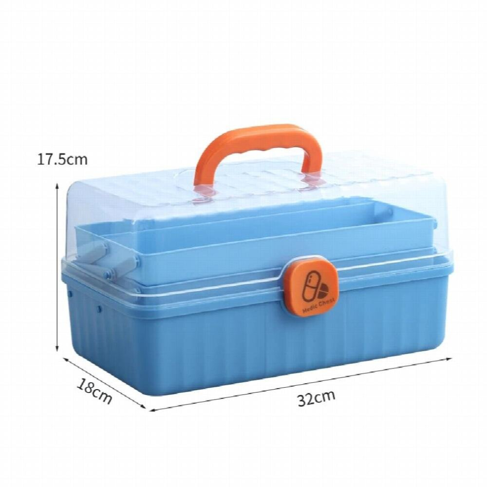 Multicoloured 3 Layers Large Medicine Storage Box Organizer Portable Pills Box Household First Aid Kit Travel Multifunctional Pillboxes
