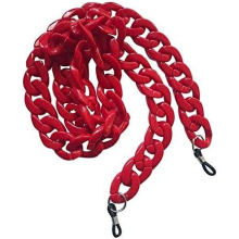 New Red Chunky Big Oversized Chain Sunglasses Spectacle Glasses Cord Holder