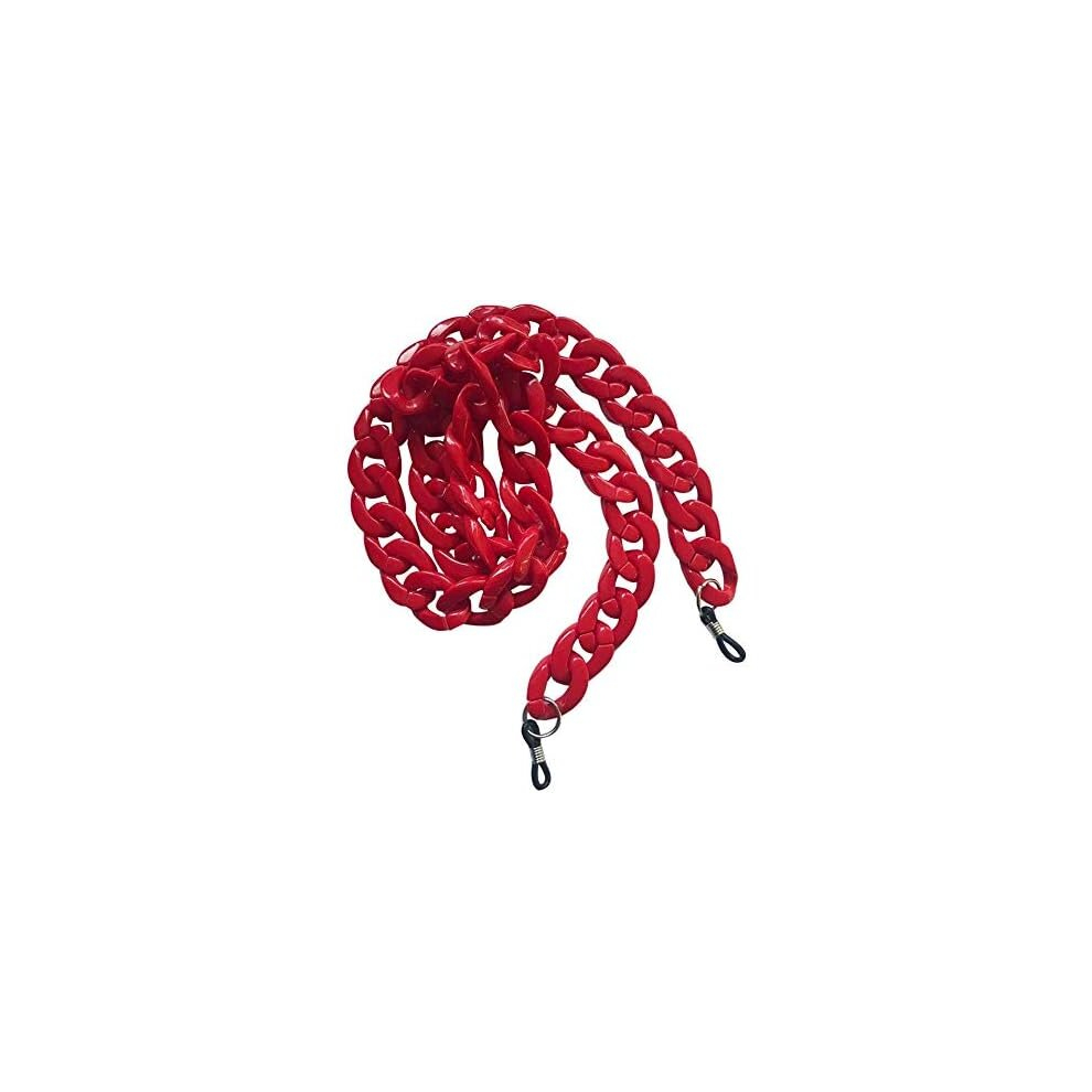 Ifsecond New Red Chunky Big Oversized Chain Sunglasses Spectacle Glasses Cord Holder