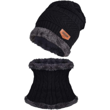 Hat & Scarf Winter Set for 4-13 Years Boys Old & Girls, Warm Thick Fashion, Thermal Fleece Lining Hat Scarf for Kids