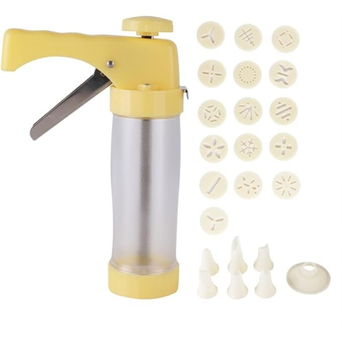 Cookie Press Maker Biscuit Gun Kit Baking Making Cake Icing Mousse Pastry Bread Mould Bakeware with Discs Moulds and Nozzles #2