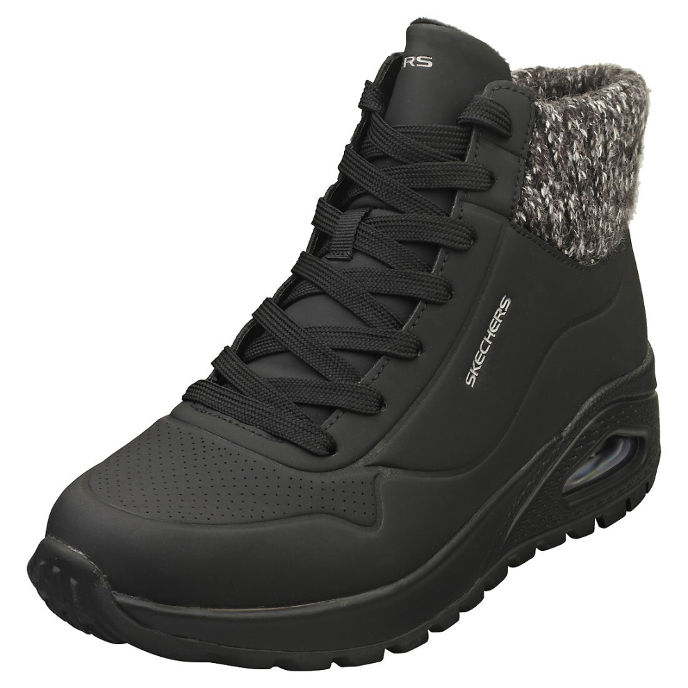 Skechers Uno Rugged Womens Fashion Boots in Black - 8 UK