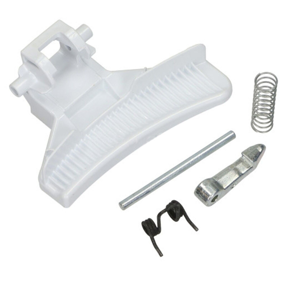 Door Handle for Zanussi ZWF60000 ZWF70000 Washing Machine Fixing Kit (White)