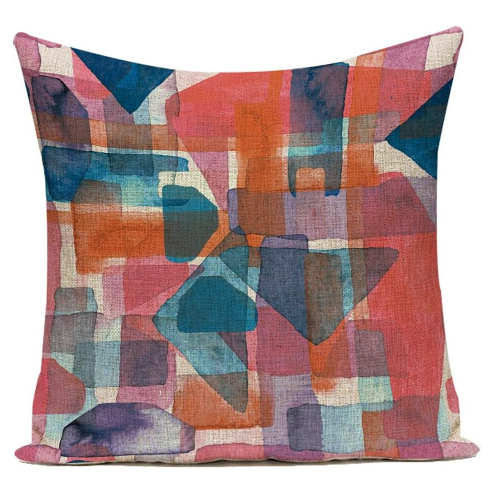 Sofa Pillowcase Pillowcase Non-Core Cotton Tufted Square Pillowcase Simple Style Pillow 45*45Cm #10-image-OPC-PCSFV8K-NEW