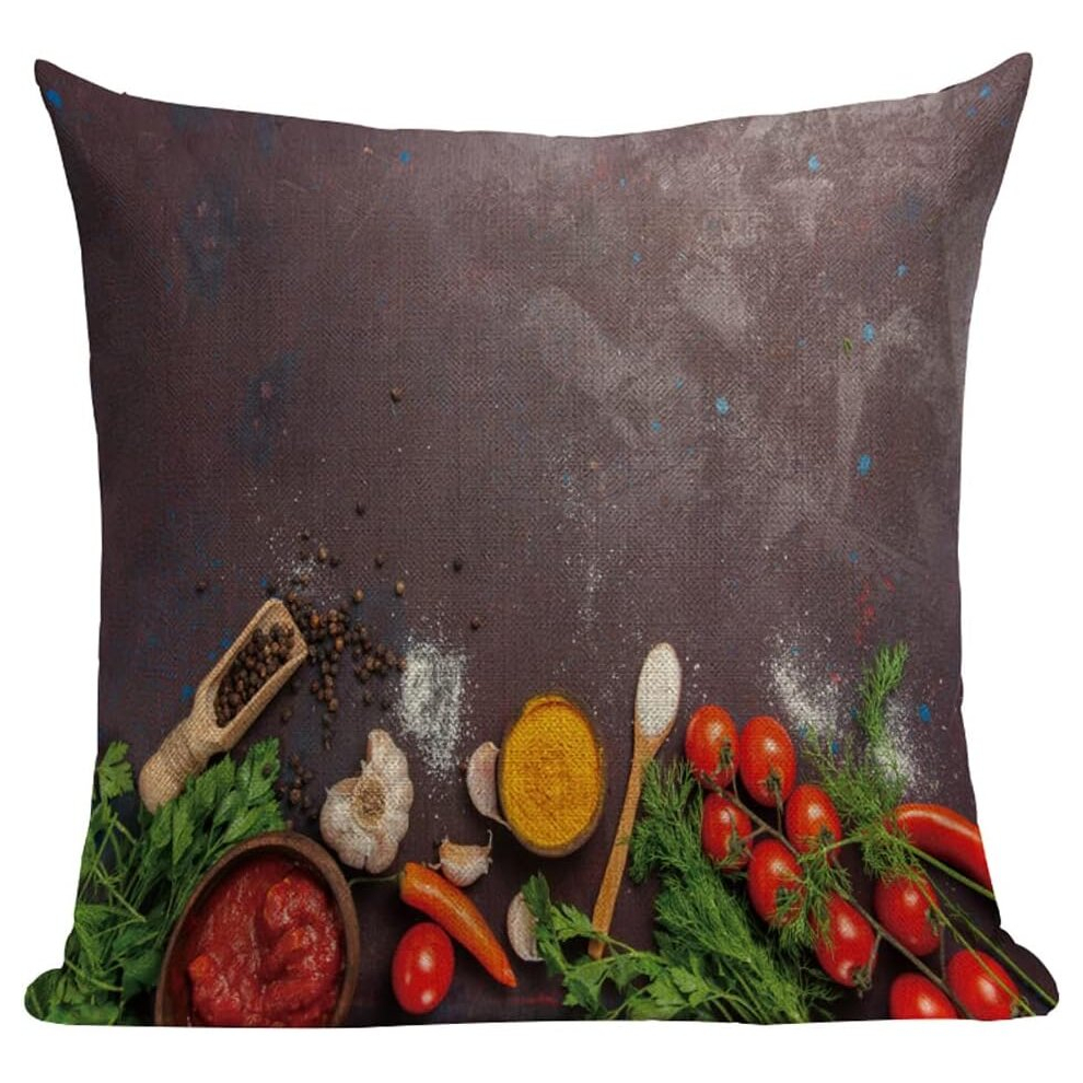 Cushion Cover 18X18Inches Foods Decorative Cushion Case Pillow Case Coffee Shop Chair Sofa Living Room 45*45cm #1-image-OPC-PCSFTR6-NEW