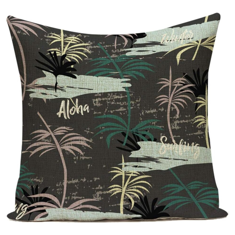 Forest Tree Shadow Decorative Cushion Cover Square Pillow Cases Sofa Bed Couch Home Decor 45x45cm/18x18 Inch - No.4-image-OPC-PCSFTSC-NEW