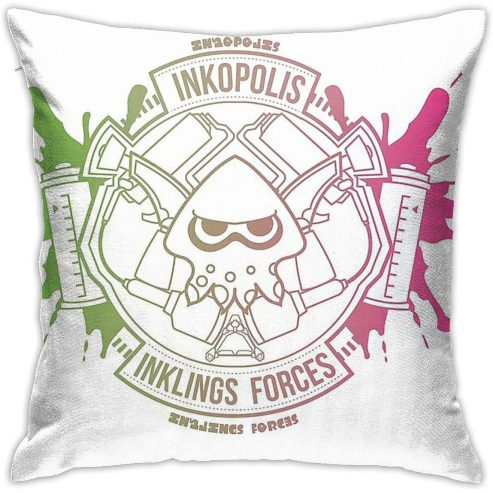 Splatforces V.2 Cushion Throw Pillow Cover Decorative Pillow Case 45cm*45cm-image-OPC-PCSFWCX-NEW