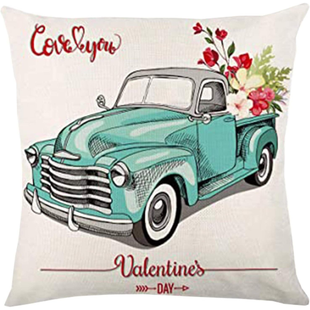 Pillow Covers Pillow Home Creative Pillow Decorative Pillowcase Case Day Case Valentine's Pillow Case Satin Pillowcases for Home Decor, Sofa , Party-image-OPC-PCSFWQM-NEW