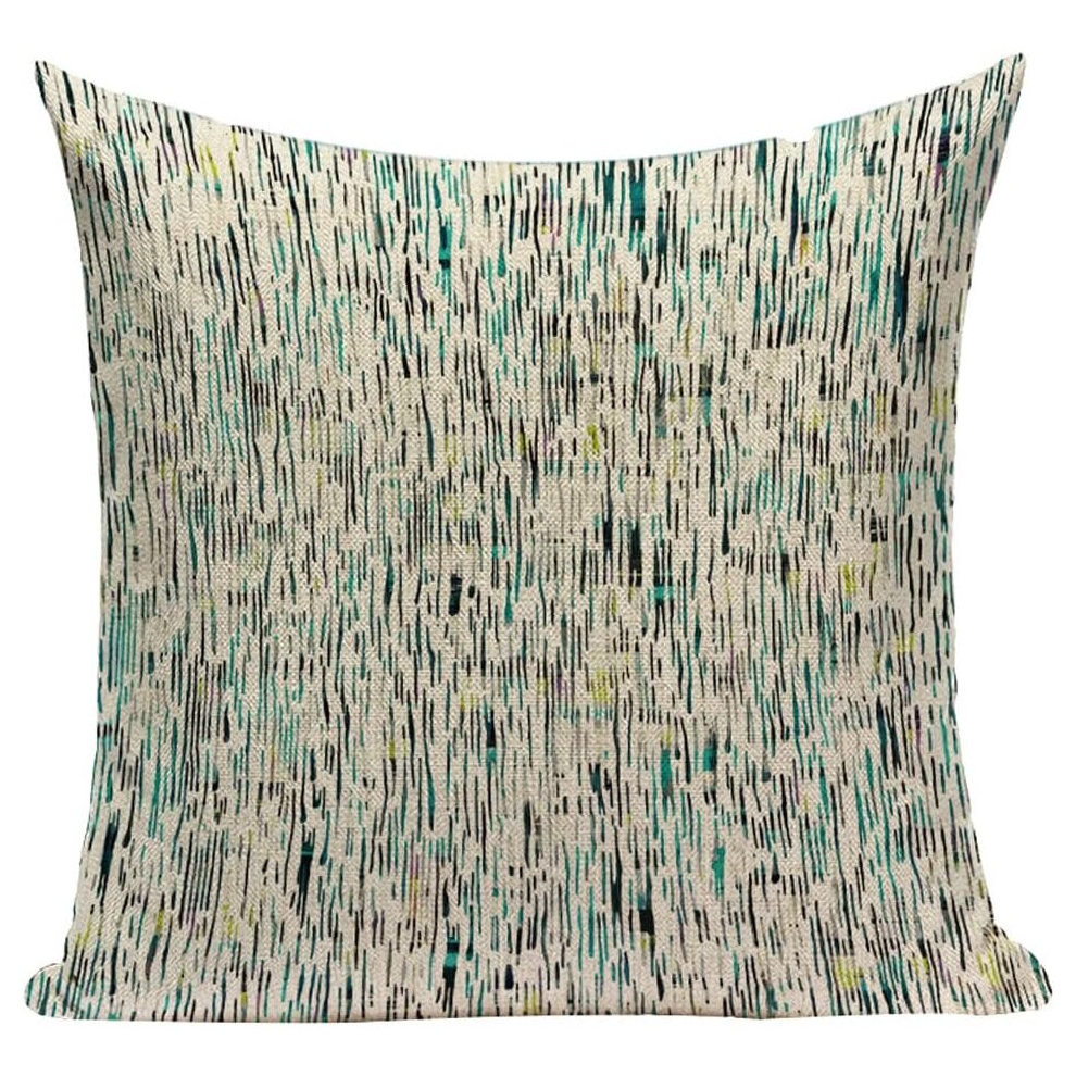 Cushion Cover Retro Lines Linen Decorative Square Throw Pillow Cases for Sofa Bedroom with Invisible Zipper 45*45cm #10-image-OPC-PCSG7CN-NEW