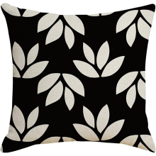 Black White Waterproof Hugging Pillow Household Design Pattern Sand Pillow Toss Pillows for Bedroom (W, A)
