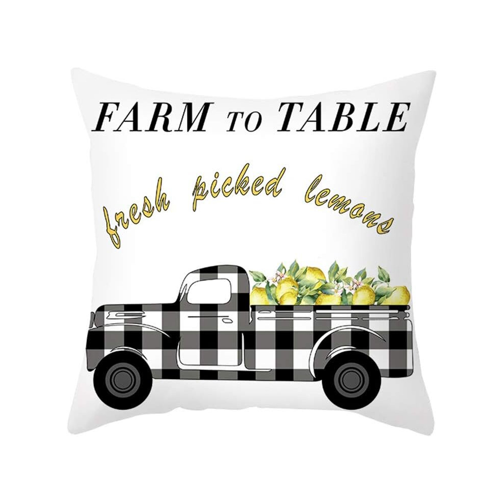 Lemon Orange Print Soft and Cozy Throw Pillow Cases Cushion Pillow Covers Home Sofa Or Bed Decor,3#-image-OPC-PCSG866-NEW