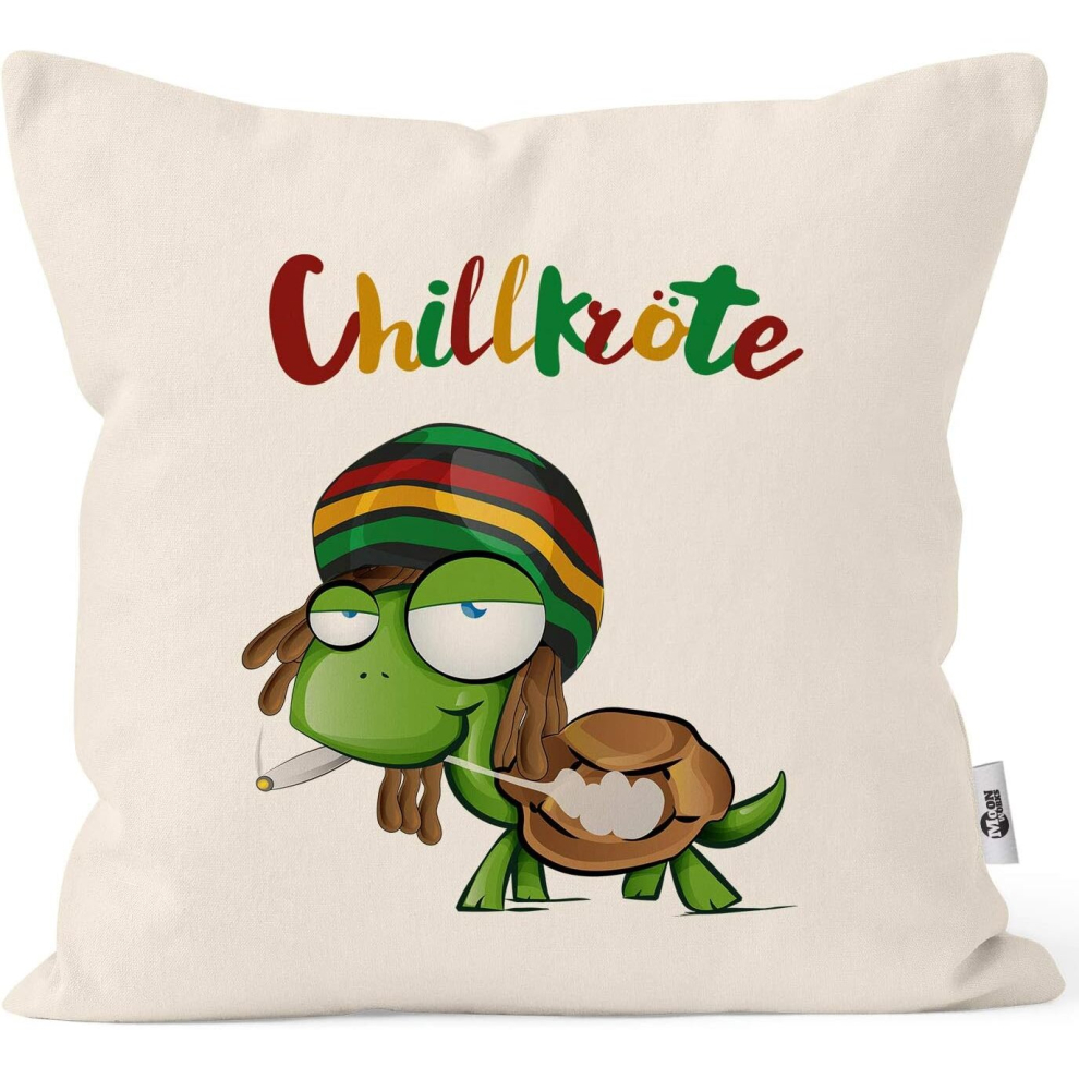 Chill Turtle Rasta Style Cushion Cover Joint Comic Style Cushion Cover Decorative Pillow Cotton-image-OPC-PCSG9ZV-NEW