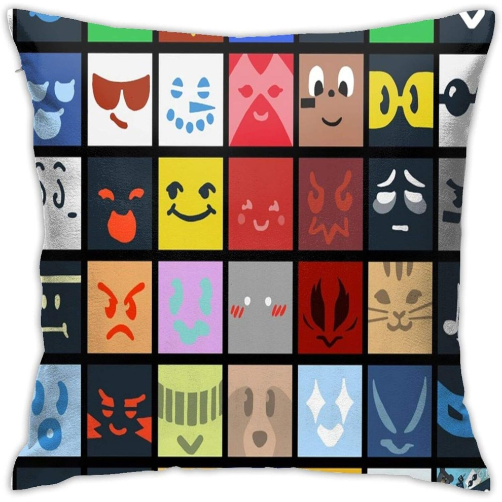 Kerota Bee Swarm Simulator Throw Pillow Cover 18X18, Double-Sided Print, Plush Polyester/Cotton, Hidden Zipper, Home Decor
