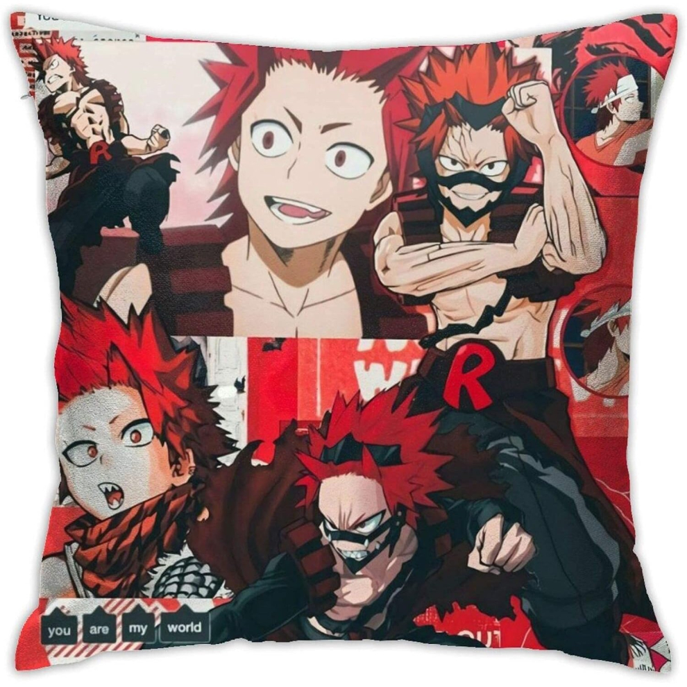 Eijiro Kirishima Jigsaw Square Pillow Covers Set Cushion Cases pillow cases