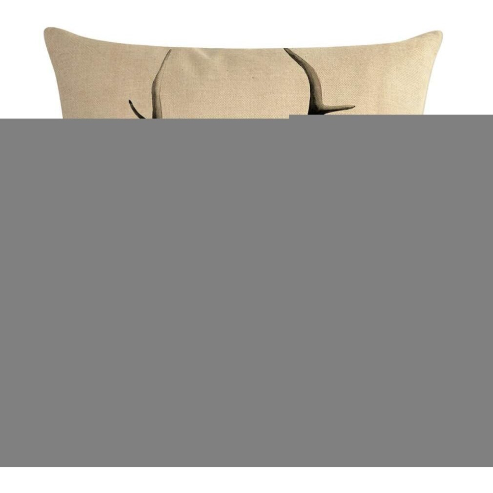 Elk Throw Pillow Covers Linen Cushion Cover Square Pillow Cases Sofa Bed Couch Home Decor Decorative Pillowcase No.26-18x18 Inch / 45x45 CM-image-OPC-PCSGFJG-NEW