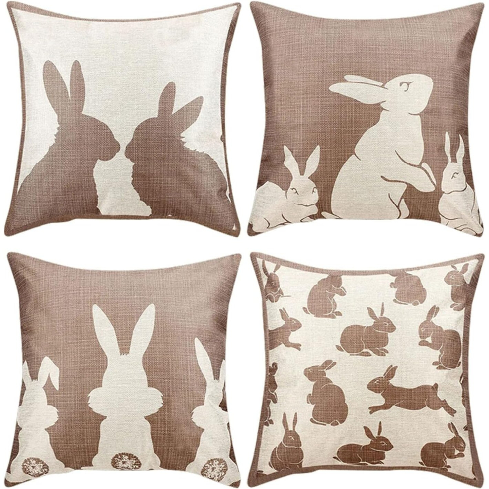 Easter Pillowcases Living Room Sofa Bedroom Decoration Pillowcases Coral Throw Pillows for Couch (Black, One Size)-image-OPC-PCSGHZK-NEW