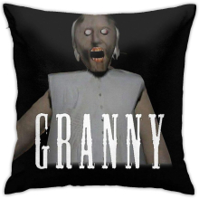 Mobile Horror Game Granny Cushion Throw Pillow Cover Decorative Pillow Case 45cm*45cm