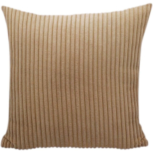 Nunbee Corduroy Throw Pillow Covers Decorative Cushion Cover Square Pillow Cases Sofa Bed Home Decor 19.7x19.7 Inch / 50x50 cm - Camel