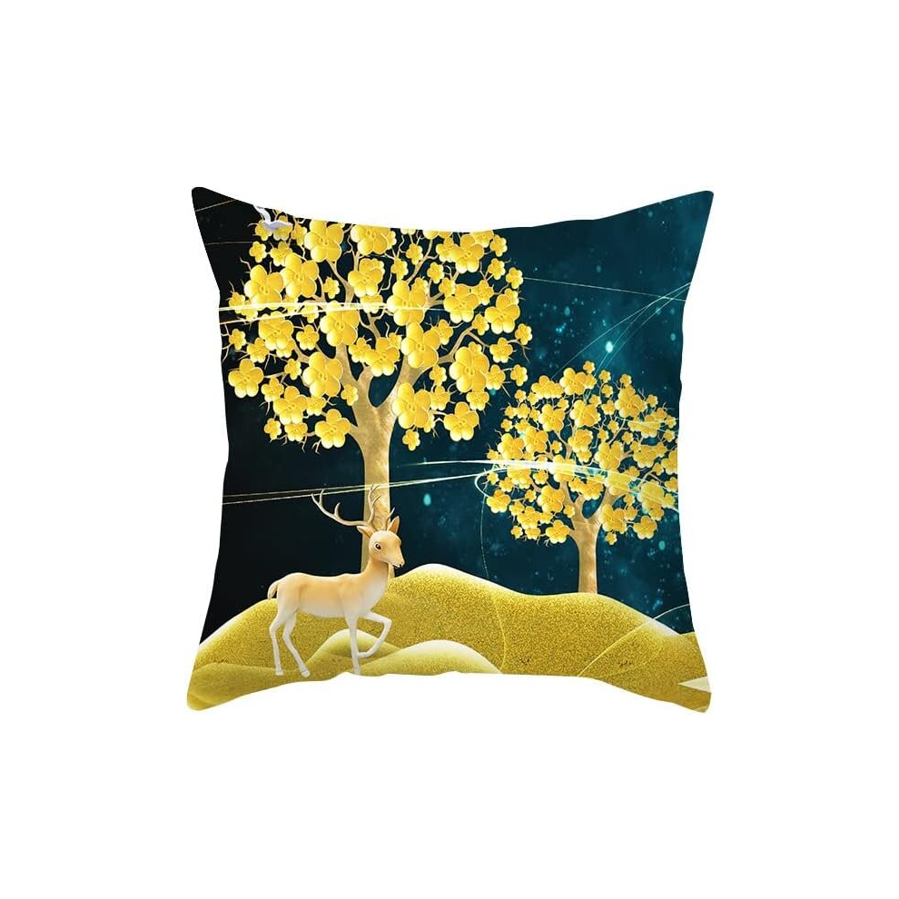 Fall Decor Psychedelic Landscape Pillowcase, Tpr432-13,45*45Cm (Excluding Pillow Core)-image-OPC-PCSGKCR-NEW