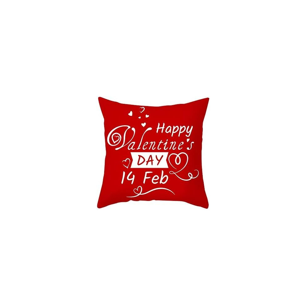 Fall Throw Pillows Red Love Letter Peach Skin Printed Pillowcase, Tpr359-7,45*45Cm (Excluding Pillow Core)-image-OPC-PCSGM5W-NEW