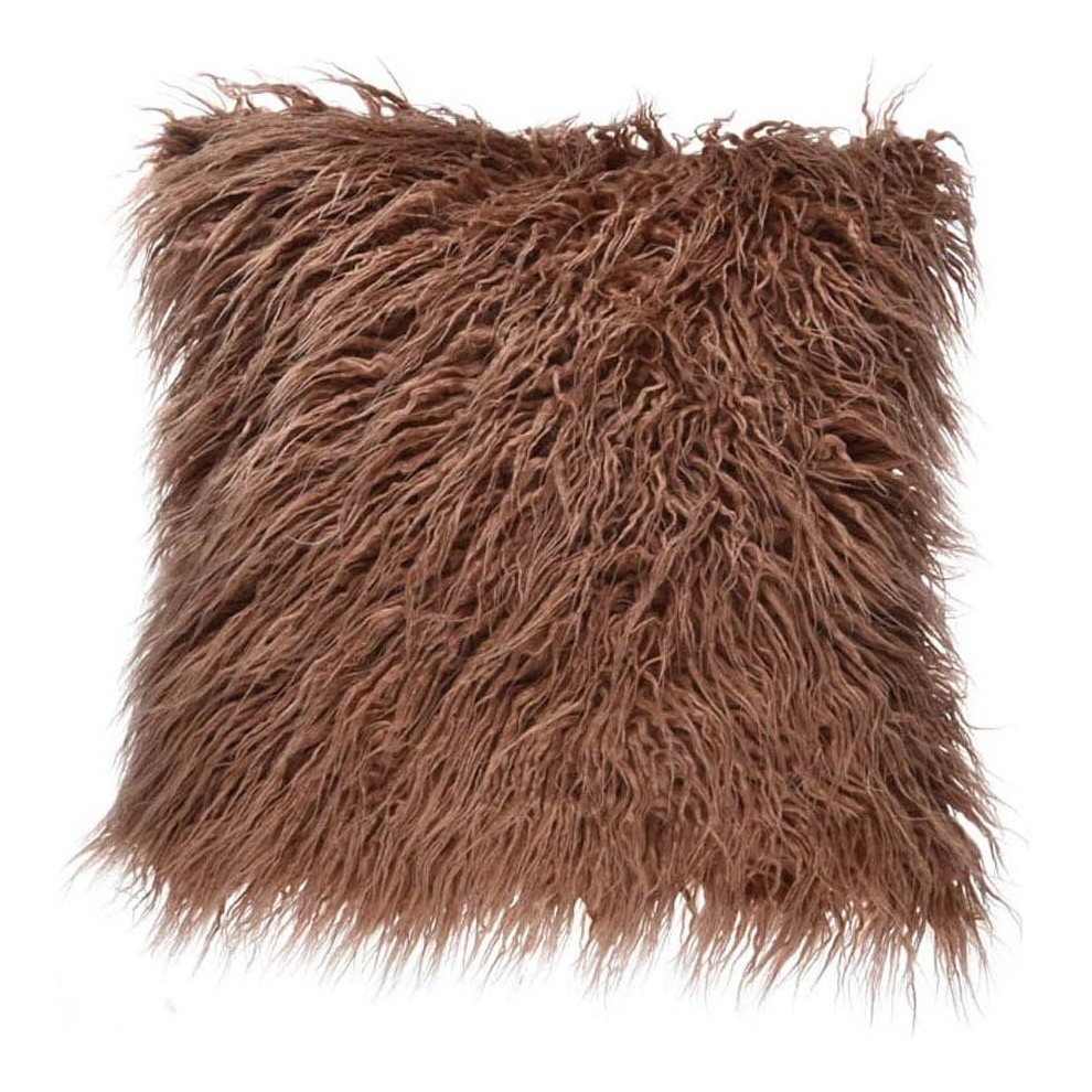 Polyester Cushion Covers Pillow Case Christmas Decorations 18x18 Inch / 45x45 cm - Brown-image-OPC-PCSGP9D-NEW