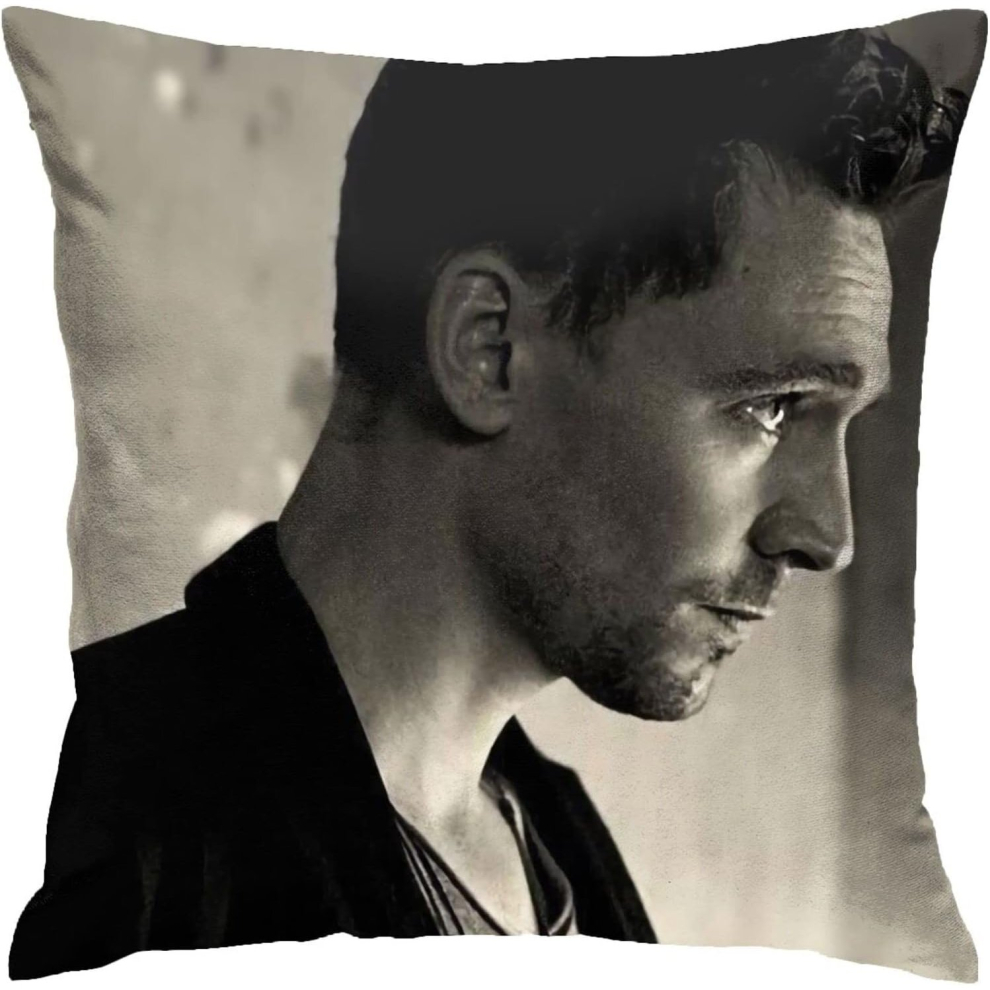 Tom Hiddleston Pillow Covers Double Sided Plush Pillow Cases Dorm Decor for Bedroom Living Room 18x18 inch-image-OPC-PCSGRQD-NEW