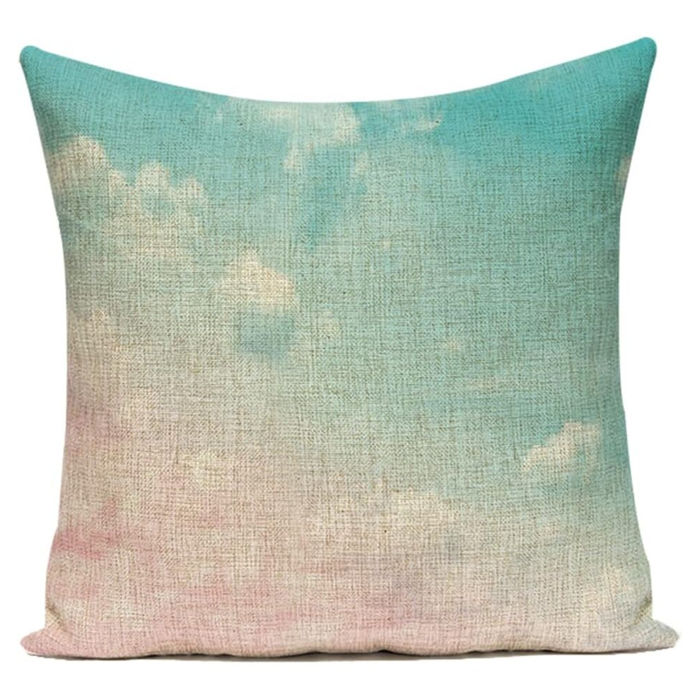 Cushion Cover Banana Pencils Rainbow Clouds Square Throw Pillow Covers Cushion Pillowcase Living Room, Bedroom, Sofa, Couch,45*45cm,Linen,#10-image-OPC-PCSGTPK-NEW