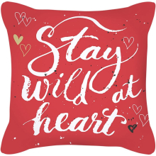 Red Watercolor Valentine's Day Letter Pillow 45 * 45cm/17.7 * 17.7in Throw Pillows Without Covers (J, A)