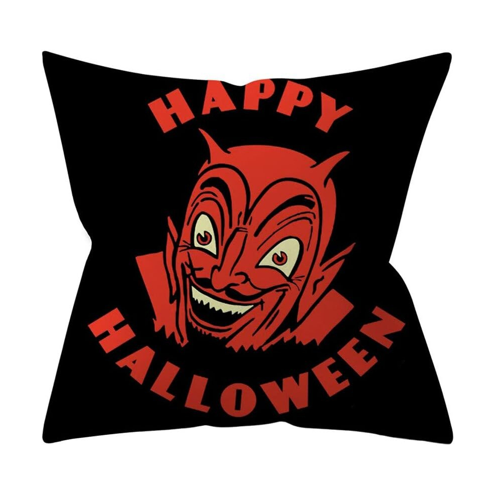 Square Pillow Covers Halloween Pumpkin Throw Cover Pillowcases Decorative Sofa Cushion Cover for Home Decor, Sofa , Party-image-OPC-PCSH27Q-NEW