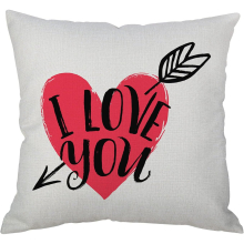 Linen Holiday Valentine's Day Car Sofa Cushion Pink Love Pillow Succulent Pillows Decorative Throw Pillows (X, A)