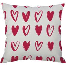 Linen Holiday Valentine's Day Car Sofa Cushion Pink Love Pillow Succulent Pillows Decorative Throw Pillows (W, A)