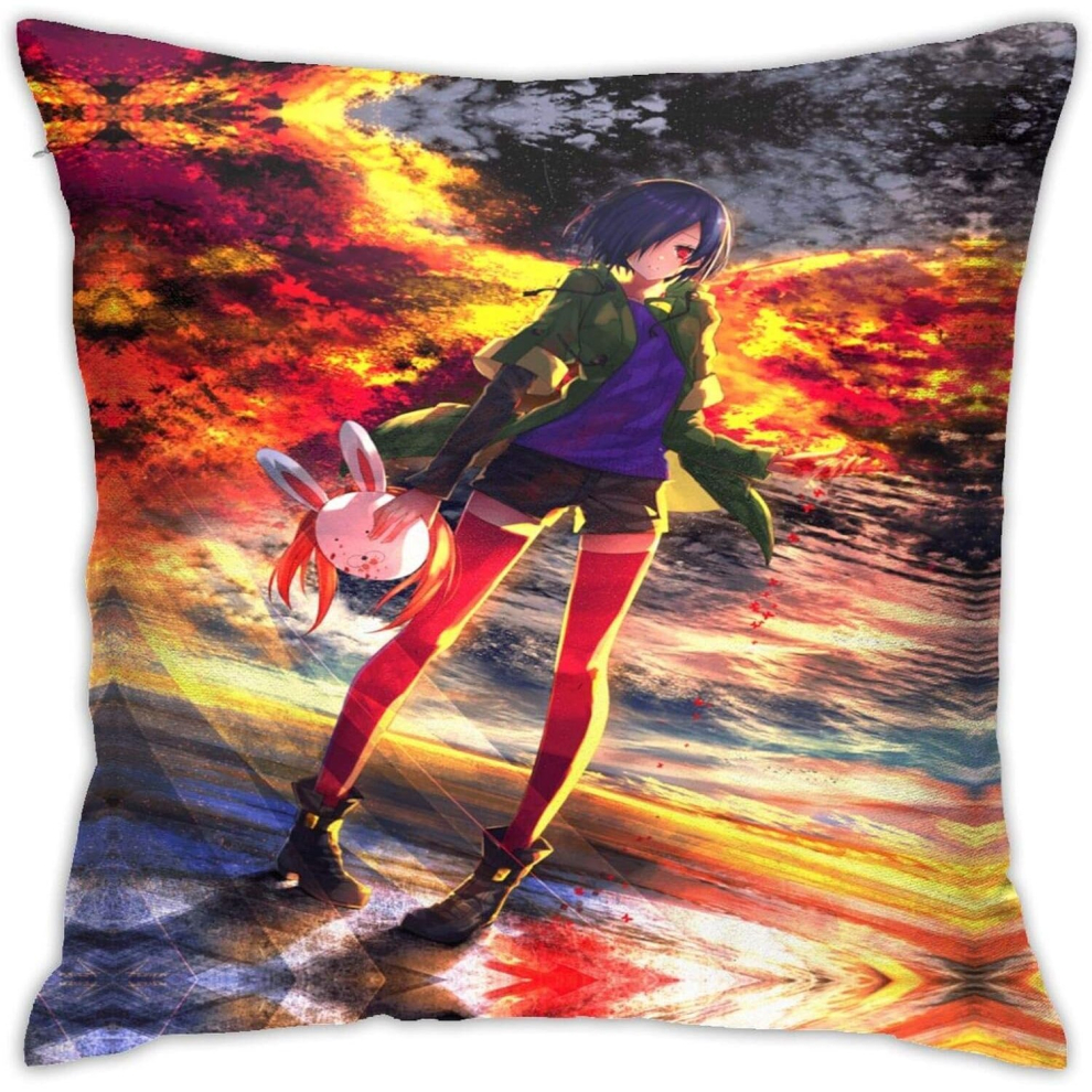 Tokyo Ghoul Pillow Cover 18inch18inch Cushion Pillow Square Decorative Cushion Cover-image-OPC-PCSH7X6-NEW