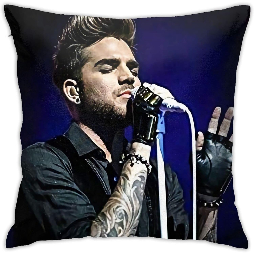 Adam Lambert Pillow Covers Plush Surface Double Sided Printing Pillow case - 18x18 inch-image-OPC-PCSH8R6-NEW