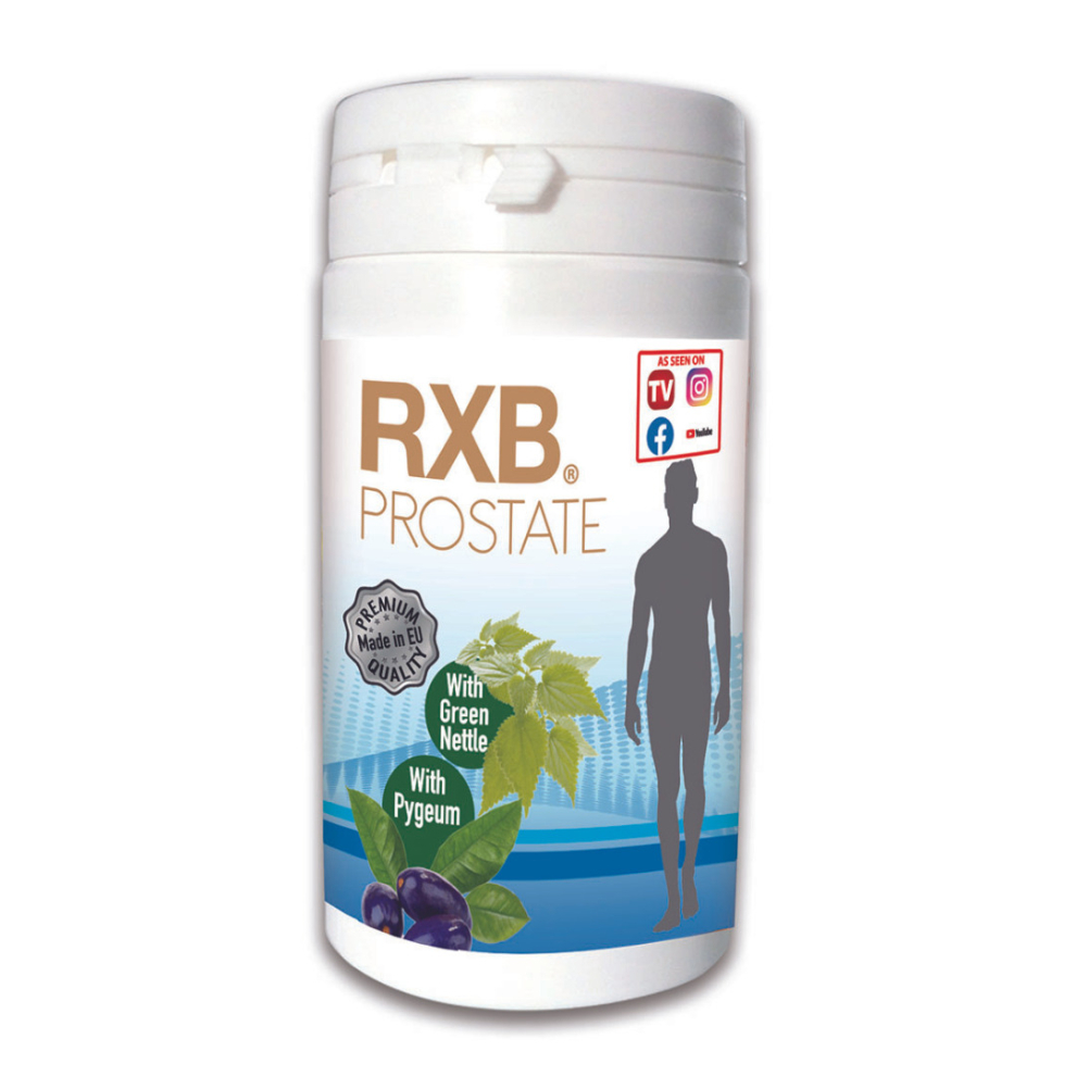 Rxb Prostate - 30 Capsules, Natural Remedy Against Urinary Disorders