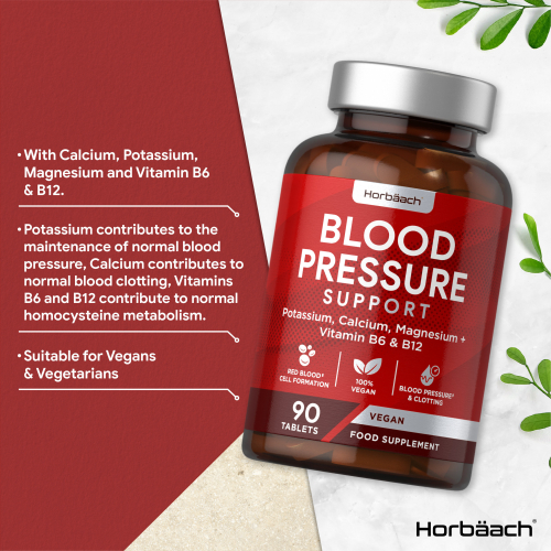 Blood Pressure Tablets Potassium, Calcium & Magnesium to Support