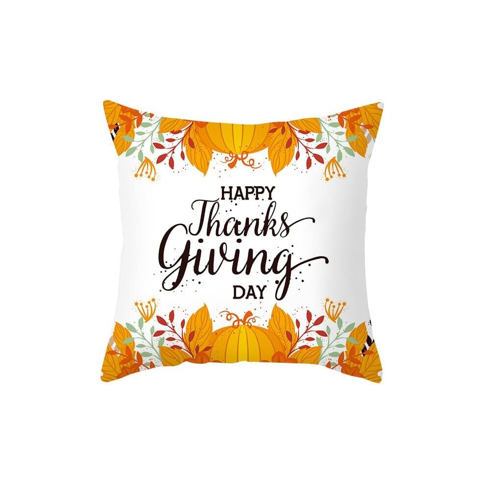 Throw Pillow Covers Pumpkin Thanksgiving Pillowcase, Tpr314-19,45*45Cm (Excluding Pillow Core)-image-OPC-PCSHHGK-NEW